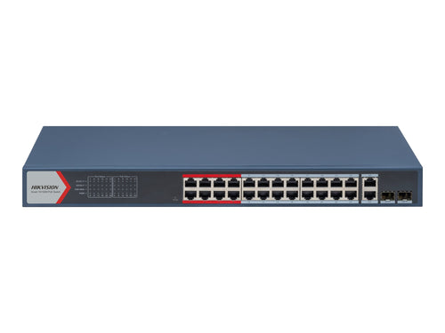 Hikvision Managed Switch – 24 PoE+ Anschlüsse, Rack-montierbar