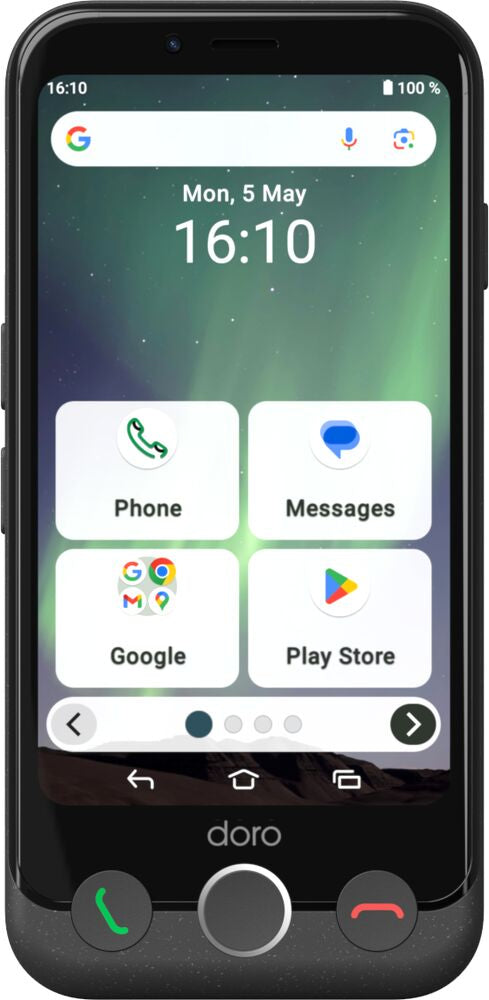 Doro Aurora A10 Smartphone – Einfach zu bedienen, Dual-SIM