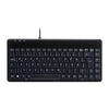 PERIXX Mini USB-Tastatur – Kompakt, mit 2 USB-Anschlüssen