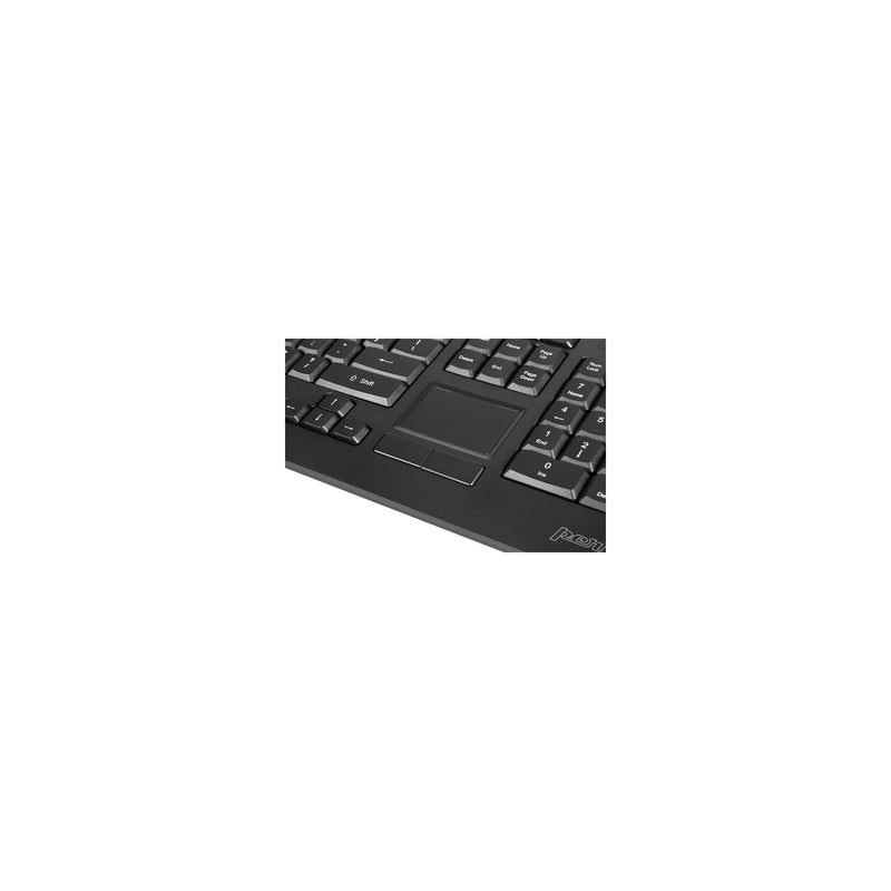 PERIXX USB-Tastatur mit Touchpad – QWERTY, volle Größe, kabelgebunden