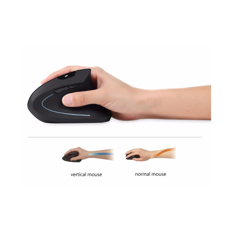 PERIXX Ergonomische Maus – Vertikales Design für Rechtshänder