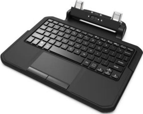 Zebra 2-in-1 Tastatur – Touchpad, hinterleuchtet, robust