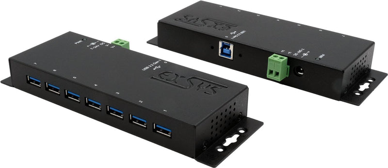 Exsys 7-Port USB-Hub – Schnelle Datenübertragung, inkl. Netzteil