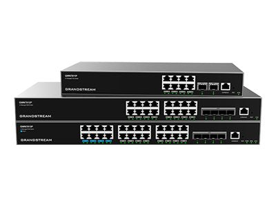 Grandstream Netzwerk-Switch – 24 Anschlüsse, PoE+ Unterstützung