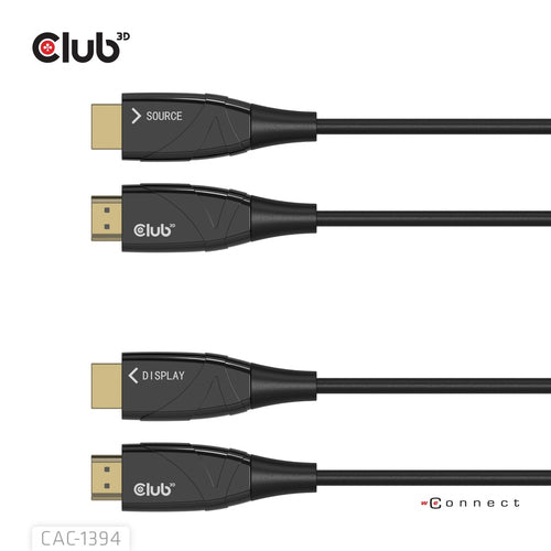 Club3D HDMI-Kabel 100m – 8K & 4K Unterstützung, Glasfaser
