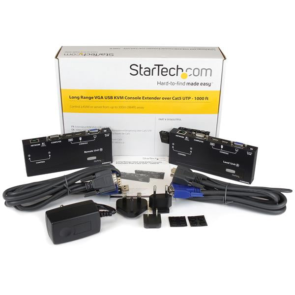 StarTech USB VGA KVM Extender – Steuerung bis 300 m über Netzwerkkabel