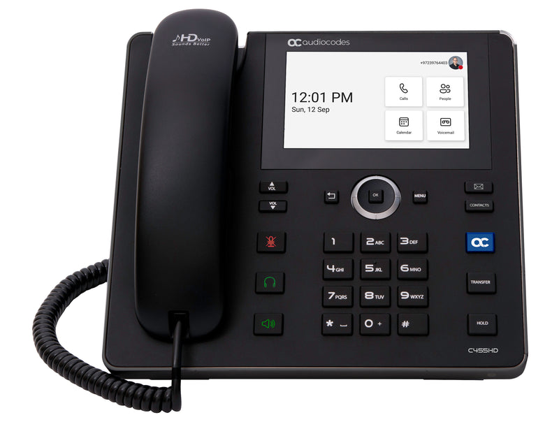 AudioCodes VoIP-Telefon – Rufnummernanzeige, 8 Leitungen