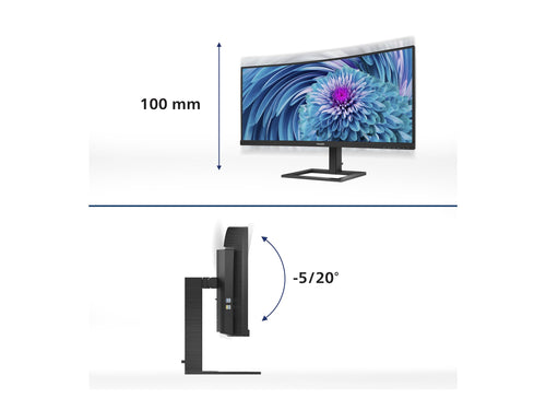 Philips 34" Curved Monitor – UltraWide, USB-C Anschluss