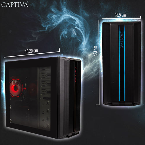 Captiva Desktop-PC – AMD Ryzen 5, 32 GB RAM, 500 GB Speicher