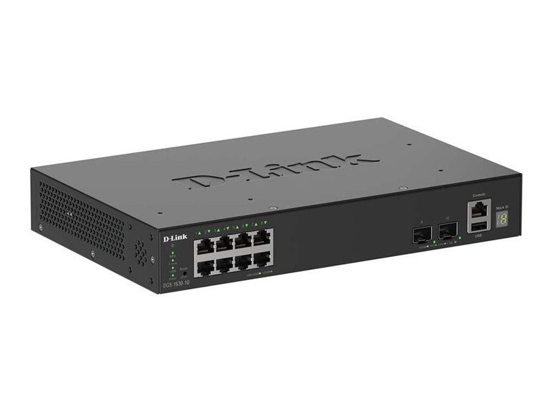D-Link 10-Port Gigabit Switch – Smart Management, stapelbar