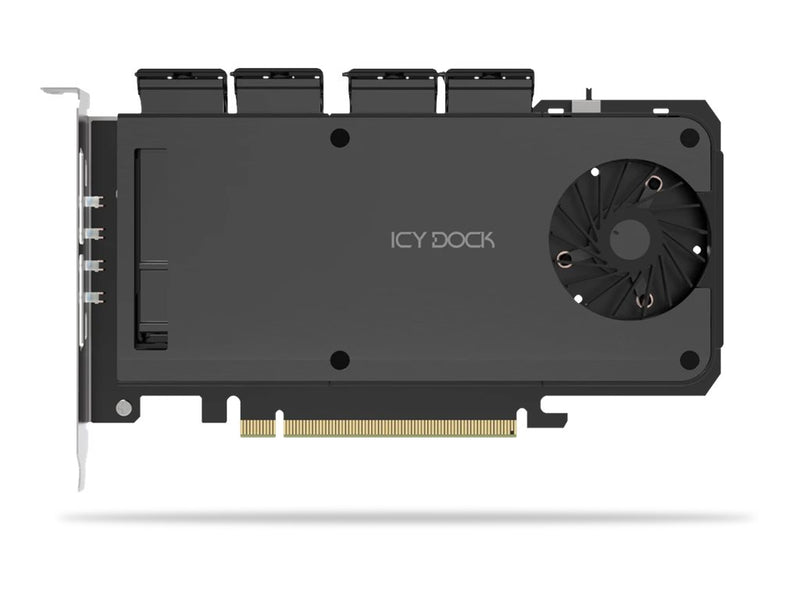 Icy Dock Adapter – 4 x M.2 SSDs für schnellen Zugriff