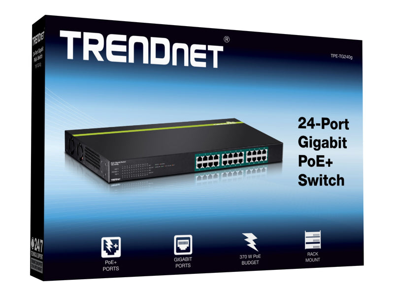 Trendnet 24-Port Gigabit Switch – PoE+ für effiziente Netzwerke