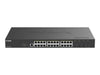 D-Link Netzwerk-Switch – 24 PoE-Ports, 4 schnelle Glasfaser-Ports