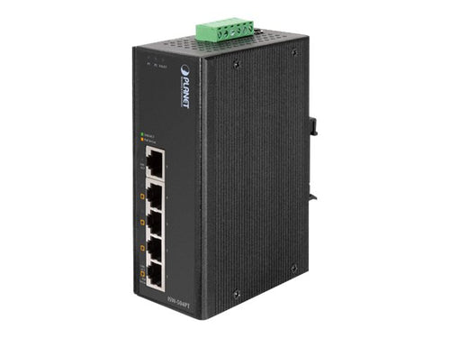 Planet Industrial Ethernet Switch – 5 Ports, PoE für einfache Montage