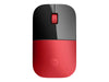 HP Kabellose Maus – Blaue LED, USB-Empfänger, Rot