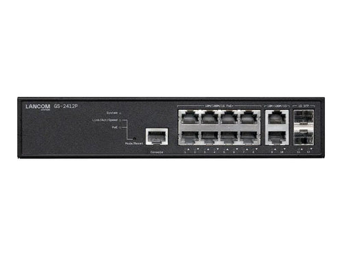 LANCOM Managed Switch – 12 Anschlüsse, PoE+ Unterstützung