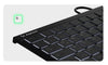 KEYSONIC Mini-Tastatur – Kabellos, mit Touchpad und Beleuchtung