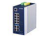 Planet Technology Netzwerk-Switch – 12 Ports, für DIN-Schiene