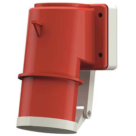 Mennekes Aufbaustecker – 16A, wetterfest mit Klappdeckel