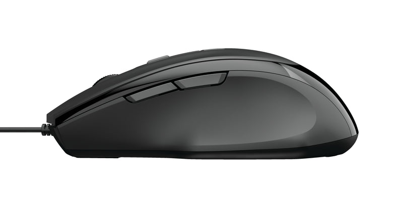 TRUST Voca Comfort Maus – Ergonomisch, 6 Tasten, USB