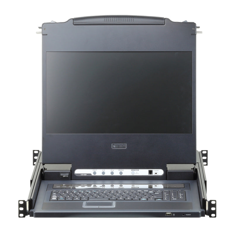 ATEN KVM-Switch-Konsole – 17,3" Display, 8 Anschlüsse