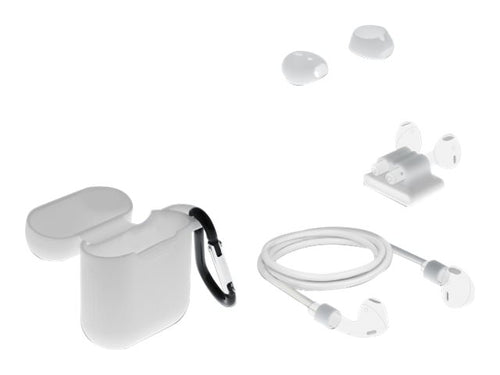 DELOCK Zubehörset für AirPods – Schutztasche, Ohrenstöpsel