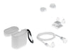 DELOCK Zubehörset für AirPods – Schutztasche, Ohrenstöpsel
