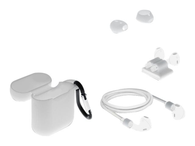 DELOCK Zubehörset für AirPods – Schutztasche, Ohrenstöpsel