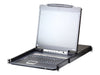 Aten 8-Port KVM Switch – 17" Display, USB & PS/2 Unterstützung
