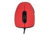MODECOM Optische Maus – Leise, Kabelgebunden, Rot