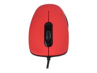 MODECOM Optische Maus – Leise, Kabelgebunden, Rot