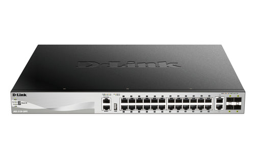 D-Link Netzwerk-Switch – 30 Anschlüsse, PoE+ Unterstützung