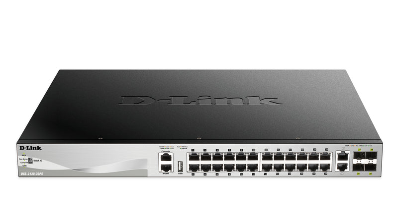D-Link Netzwerk-Switch – 30 Anschlüsse, PoE+ Unterstützung