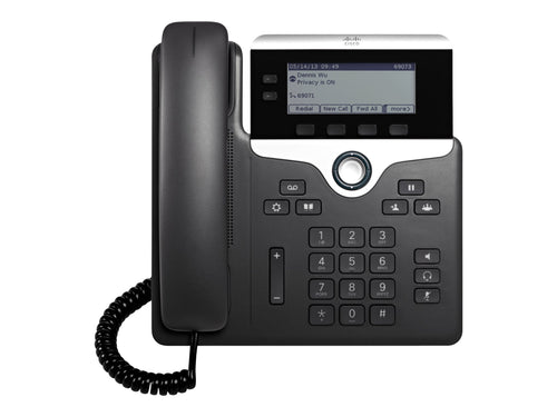Cisco VoIP-Telefon 7821 – HD-Sprachqualität, höhenverstellbar