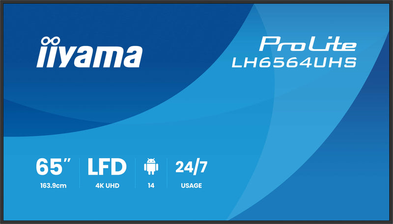 Iiyama 65" 4K-Display – Ideal für Präsentationen und Werbung