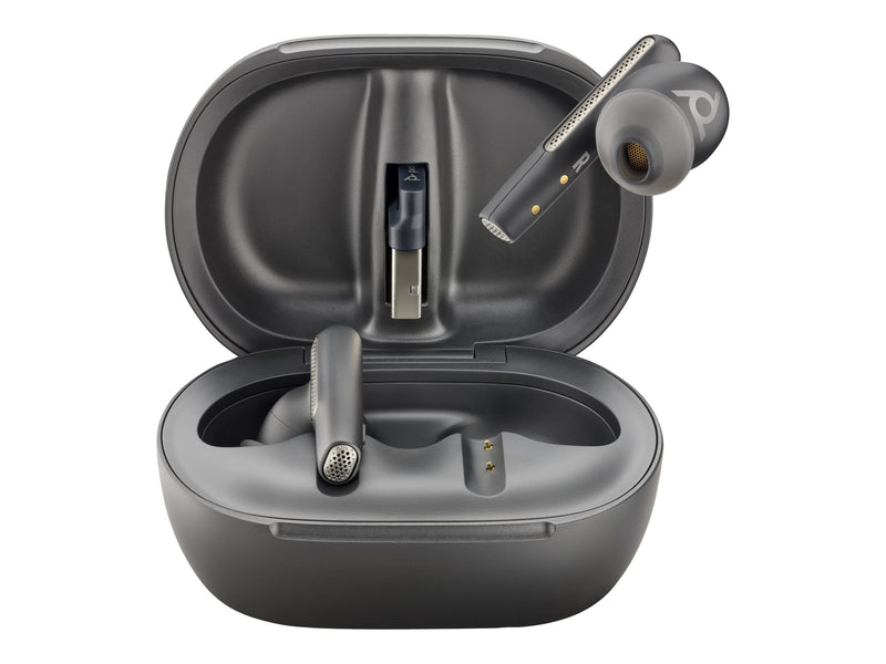 HP Poly Voyager Earbuds – Kabellos, mit Touchscreen-Ladekoffer