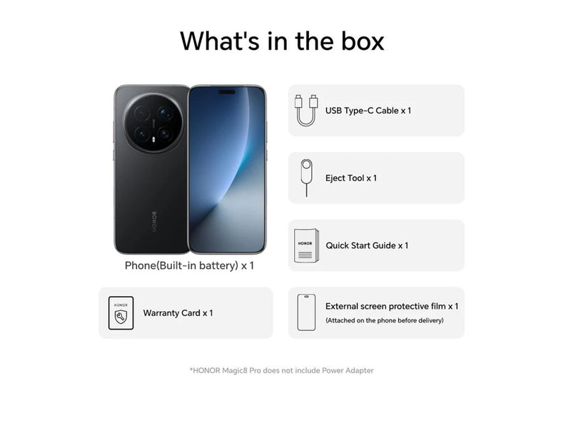 HUAWEI Honor Magic8 Pro – 5G Smartphone mit Dual-SIM und 512 GB Speicher