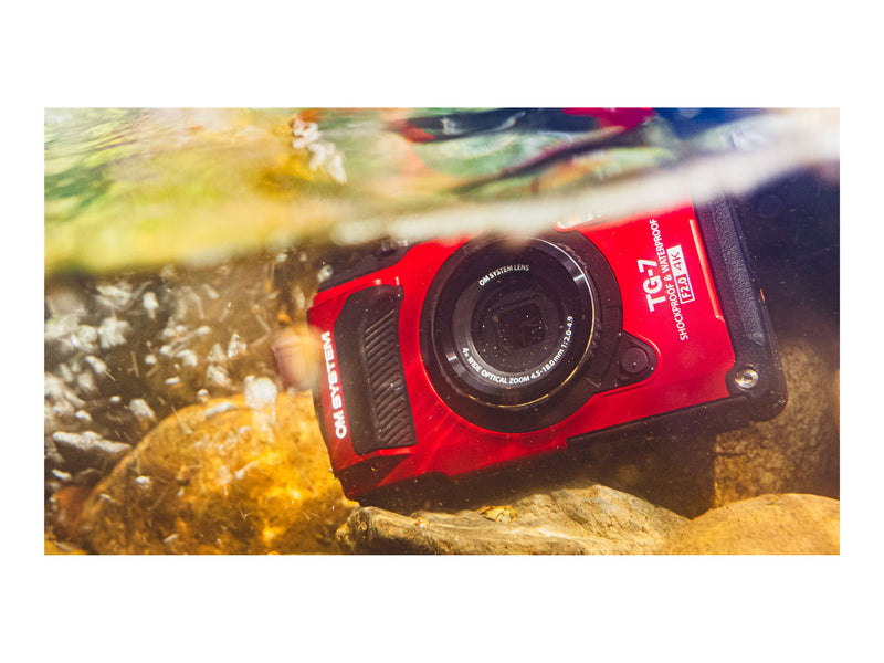 OLYMPUS Kompaktkamera – 12 MP, 4K-Video, wasserdicht bis 15 m