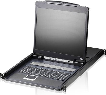 ATEN 8-Port KVM Switch – 19" LCD, USB/PS/2 Unterstützung
