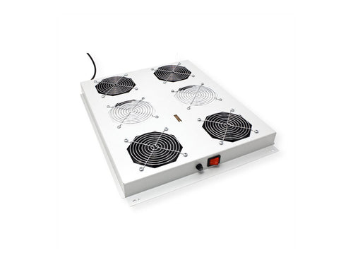 Roline Rack-Lüfter – 4 Ventilatoren, Thermostat-gesteuert