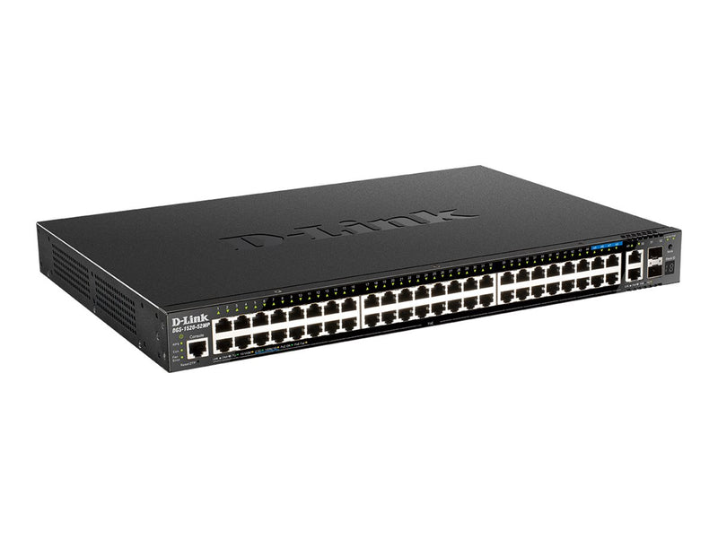 D-Link 52-Port Netzwerk-Switch – Smart, PoE+, Gigabit