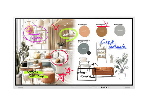 Samsung 85" Flip-Display – Interaktives Whiteboard für Meetings