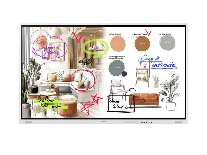 Samsung 85" Flip-Display – Interaktives Whiteboard für Meetings