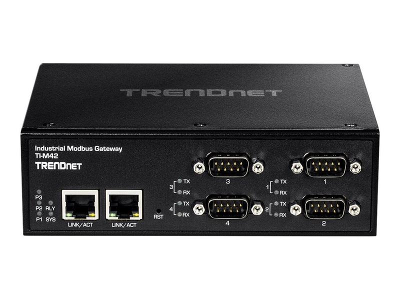 TRENDnet Gateway – 4 Anschlüsse, für industrielle Anwendungen