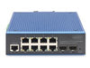 Digitus Industrial Ethernet Switch – 8 Anschlüsse, robustes Design