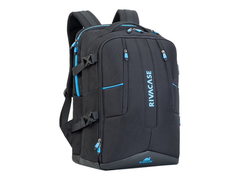 Rivacase Notebook-Rucksack – Wasserfest, stoßsicher für 17,3" Laptops