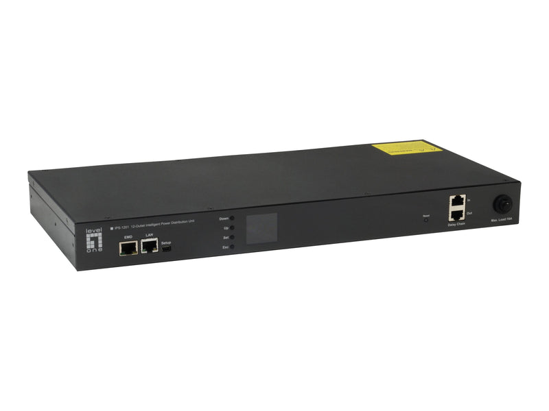 LevelOne Stromverteiler – 12 Anschlüsse, Fernsteuerung über Ethernet