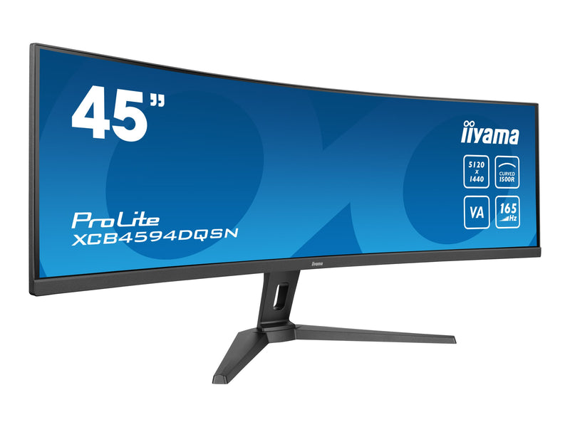 Iiyama Curved Monitor – 44.5" Dual Quad HD, USB-C Docking