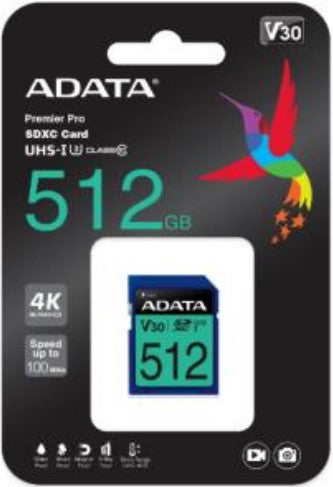 ADATA SDXC Speicherkarte – 512 GB, robust und schnell