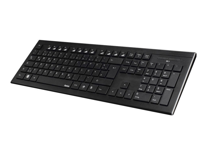 HAMA Cortino Tastatur-Maus-Set – Kabellos, Ukrainisches Layout